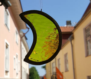 Stained glass decoration "Moon"
