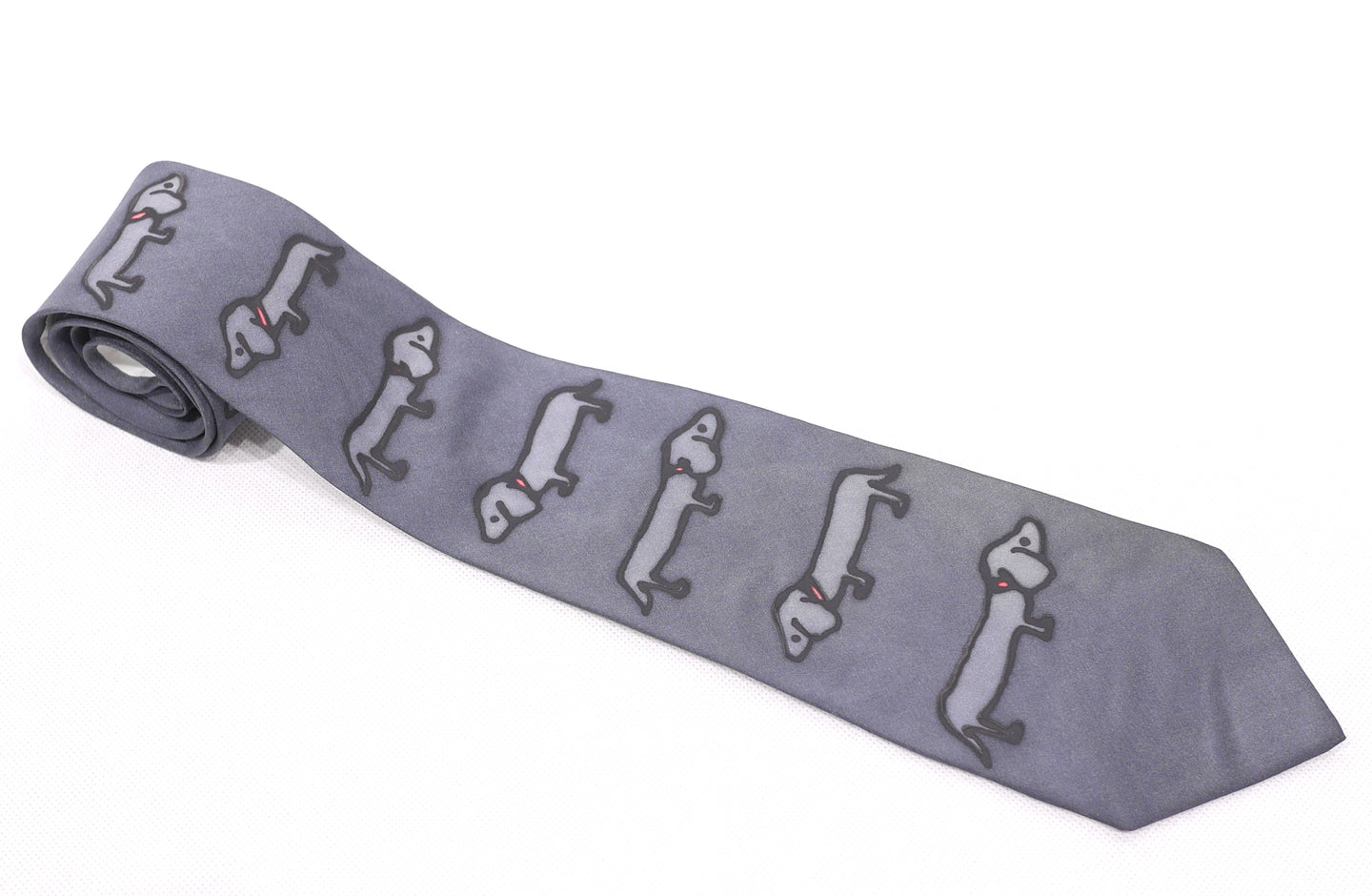 Handpainted silk necktie
