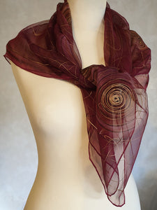 Silk chiffon scarf